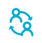 Two Figures with Arrows Icon